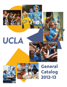 UCLA General Catalog 2012-13