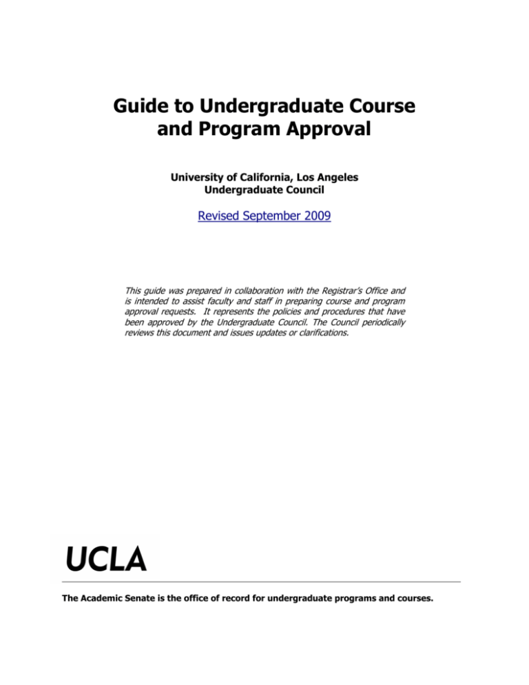 Guide To Undergraduate Course And Program