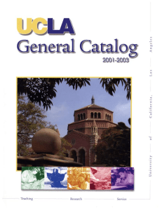 UCLA General Catalog 2001-2003