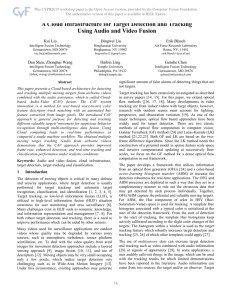 A Cloud Infrastructure for Target Detection and Tracking Using