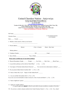 Application - United Cherokee Nation of Indians~Aniyvwiya