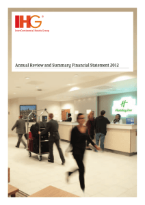 Annual Review and Summary Financial Statement 2012