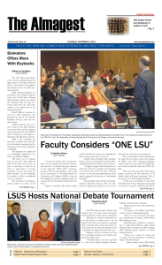 Faculty Considers “ONE LSU”