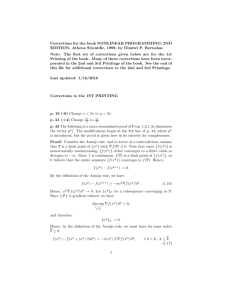 Corrections for the book NONLINEAR