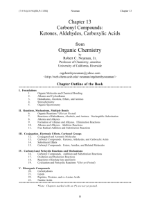 Organic Chemistry - University of California, Riverside