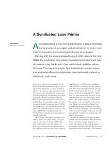 A Syndicated Loan Primer