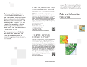 Data and Information Resources - Center for International Earth