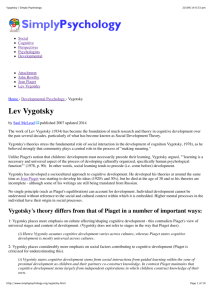 Vygotsky | Simply Psychology