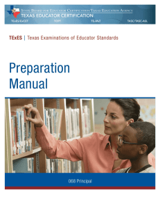 TExES Principal (068) Preparation Manual