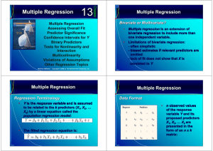 Multiple Regression - Home