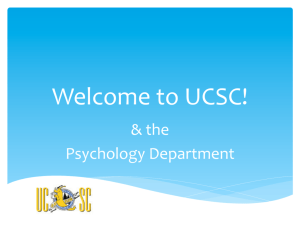 Welcome to UCSC!