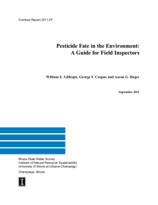 Pesticide Fate in the Environment: A Guide for Field Inspectors
