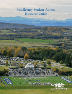 Middlebury Student- Athlete Resource Guide