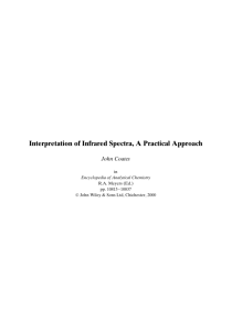Interpretation of Infrared Spectra, A Practical