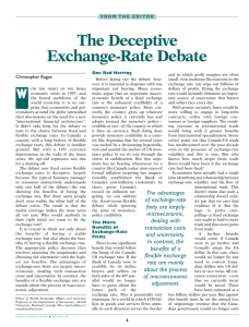 The Deceptive Exchange-Rate Debate