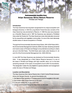 Aripo Savannas - Environmental Management Authority
