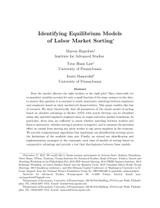 Identifying Equilibrium Models of Labor Market Sorting