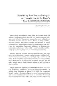 Rethinking Stabilization Policy– An Introduction to the Bank's 2002