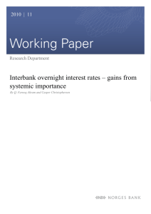 Interbank overnight interest rates - gains from