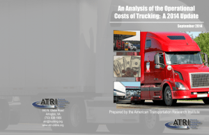 An Analysis of the Operational Costs of Trucking