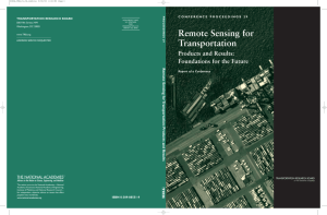 Remote Sensing for Transportation Products and Results