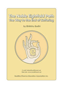 The Noble Eightfold Path