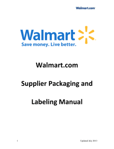 Walmart.com Supplier Packaging and Labeling Manual