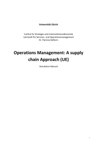 Operations Management: A supply chain Approach (UE)