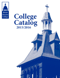College Catalog - Mount Aloysius College