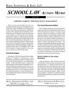 school law action memo - Bond, Schoeneck & King