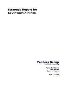Strategic Report for Southwest Airlines