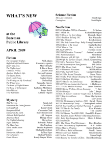 WHAT'S NEW - Bozeman Public Library