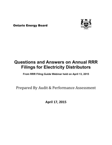 Q&A - Ontario Energy Board