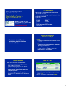 Effective Coding Practices - National Clinical Training Center