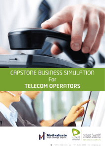 capstone business simulation for telecom operators 1.1