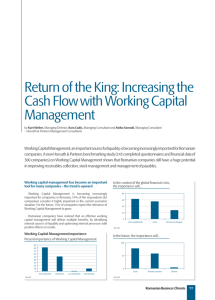 Increasing the Cash Flow with Working Capital Management