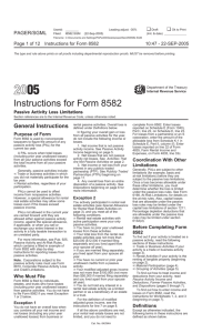 Instructions for Form 8582