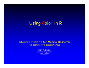 Using Color in R - Stowers Institute for Medical Research