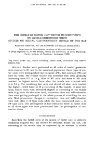 THE COURSE OF MOTOR UNIT TWITCH IN DEPENDENCE ON