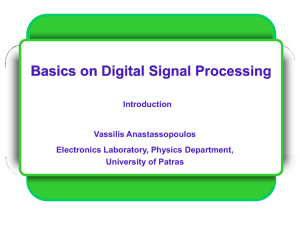 Basics on Digital Signal Processing