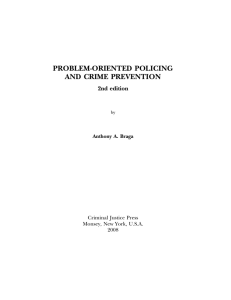problem-oriented policing and crime prevention