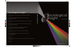 Sociological Insight - University Blog Service