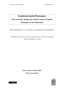 Explaining Spatial Homogamy