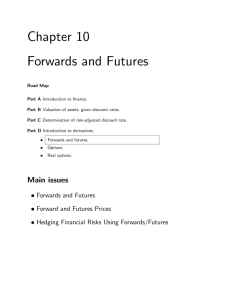 Chapter 10 Forwards and Futures