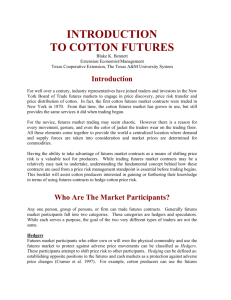 introduction to cotton futures