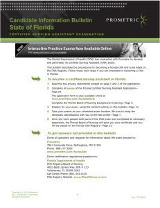 The Florida Certified Nursing Assistant