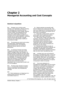 Chapter 2 - Managerial Accounting