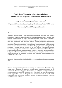 Influence of the subjective evaluation of window views