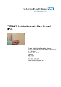 Telecare (includes Community Alarm Services)