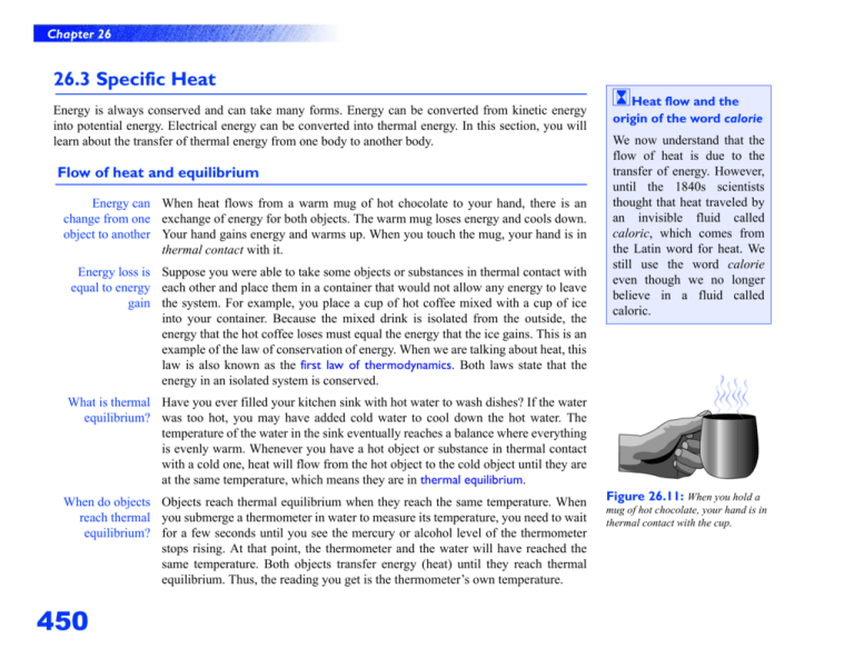 26 3 Specific Heat